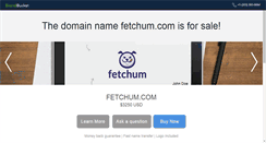 Desktop Screenshot of fetchum.com